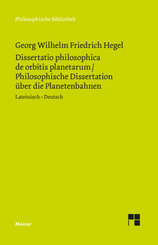 Dissertatio philosophica de orbitis planetarum. Philosophische Dissertation über die Planetenbahnen