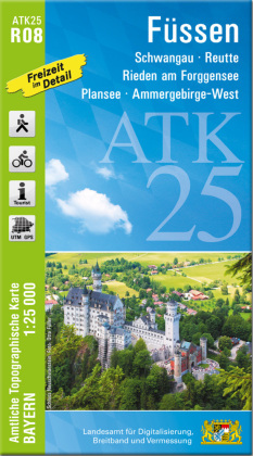 ATK25-R08 Füssen (Amtliche Topographische Karte 1:25000)