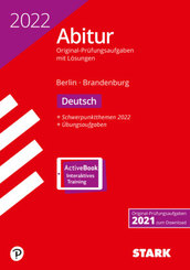 STARK Abiturprüfung Berlin/Brandenburg 2022 - Deutsch, m. 1 Buch, m. 1 Beilage