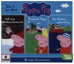 Peppa Pig Hörspiele - 3er Box, 3 Audio-CD - Box.4