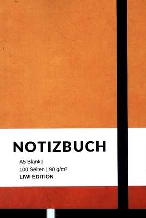 Notizbuch A5 blanko - 100 Seiten 90g/m² - Soft Cover - FSC Papier