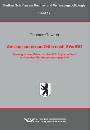 Amicus curiae und Dritte nach BVerfGG