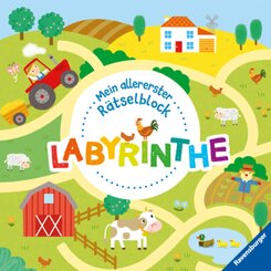 Ravensburger Mein allererster Rätselblock - Labyrinthe - Rätselblock für Kinder ab 3 Jahren