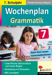 Wochenplan Grammatik / Klasse 7