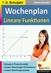 Wochenplan Lineare Funktionen / Klasse 7-8