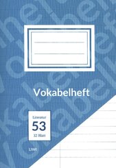 Vokabelheft A5 liniert - Lineatur 53 - 2 Spalten - 32 Blatt - FSC Papier