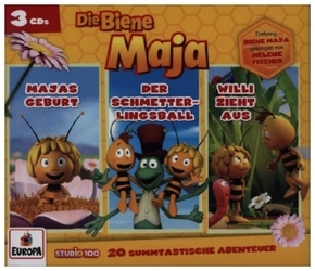 Die Biene Maja 3er Box. Box.1, 3 Audio-CD, 3 Audio-CD