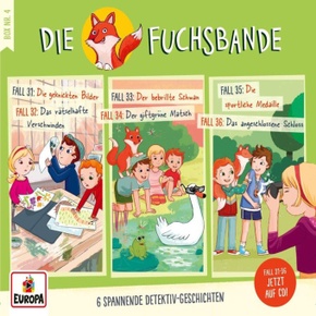Die Fuchsbande 3er Detektivbox. Box.4, 3 Audio-CD, 3 Audio-CD