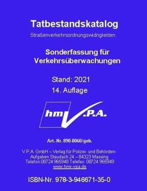 Bundeseinheitlicher Tatbestandskatalog - Sonderfassung für Verkehrsüberwachung