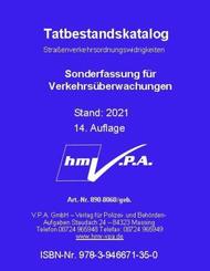 Bundeseinheitlicher Tatbestandskatalog - Sonderfassung für Verkehrsüberwachung