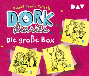 DORK Diaries - Die große Box (Teil 1-3), 6 Audio-CD