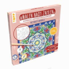 Adventskalender Malen nach Zahlen Weihnachtsmandala