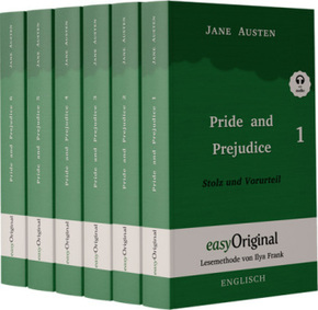 Pride and Prejudice / Stolz und Vorurteil - 6 Teile Hardcover (mit kostenlosem Audio-Download-Link), 6 Teile
