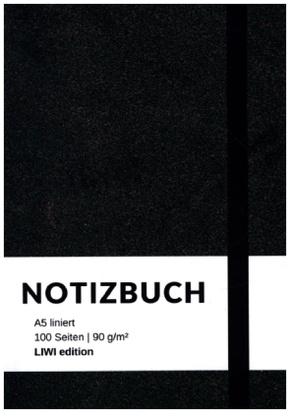 Notizbuch A5 liniert - 100 Seiten 90g/m² - Soft Cover grün - FSC Papier