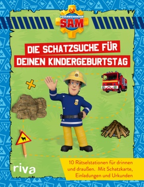 Feuerwehrmann Sam - Die Schatzsuche/Schnitzeljagd für deinen Kindergeburtstag