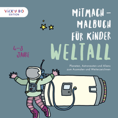 Mitmach-Malbuch für Kinder - WELTALL