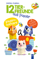 12 Tierfreunde aus Papier - Bauernhoftiere