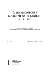 Österreichisches Biographisches Lexikon 1815-1950: Österreichisches Biographisches Lexikon 1815-1950 / Österreichisches Biographisches Lexikon 1815-1950