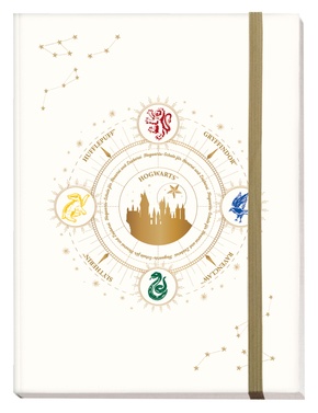 Harry Potter: Notizbuch Hogwarts (mit Verschlussgummi und Lesezeichen)