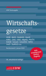 Wirtschaftsgesetze 2022, m. 1 Buch, m. 1 E-Book