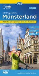 ADFC Regionalkarte Münsterland mit Tourenvorschlägen, 1:75.000, reiß- und wetterfest, GPS-Tracks Download, E-Bike geeign
