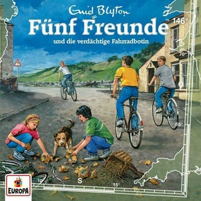 Fünf Freunde - Fünf Freunde und die verdächtige Fahrradbotin, 1 Audio-CD