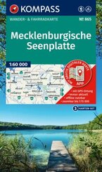 KOMPASS Wanderkarten-Set 865 Mecklenburgische Seenplatte (3 Karten) 1:60.000