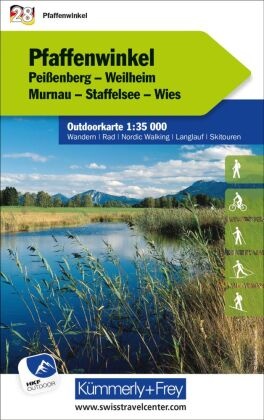 Kümmerly+Frey Outdoorkarte Deutschland 28 Pfaffenwinkel 1:35.000