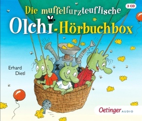 Die muffelfurzteuflische Olchi-Hörbuchbox, 3 Audio-CD