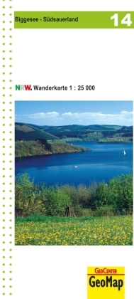 Biggesee - Südsauerland Blatt 14, topographische Wanderkarte NRW