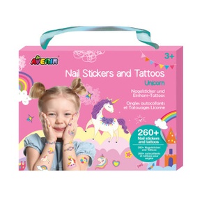 Nagelsticker & Tattoos Einhorn