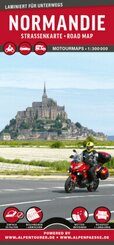 MoTourMaps Normandie Auto- und Motorradkarte 1:300.000