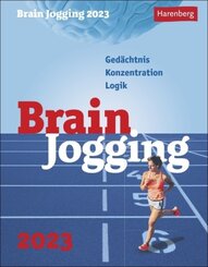 Brain Jogging Tagesabreißkalender 2023: Gedächtnis, Konzentration, Logik jeden Tag mit dem Mini-Tischkalender trainieren