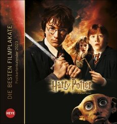 Harry Potter Filmplakate Postkartenkalender 2023. Die tollsten Plakate der Filmreihe in einem Kalender im Postkartenform