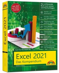 Excel 2021- Das umfassende Excel Kompendium. Komplett in Farbe. Grundlagen, Praxis, Formeln, VBA, Diagramme für alle Exc