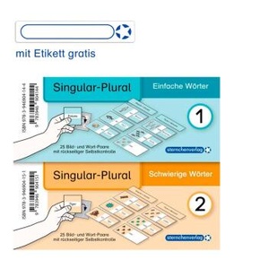 Meine Grammatikdose 1 und 2 - Singular-Plural - Einfache und schwierige Wörter