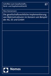 Die gesellschaftsrechtliche Implementierung von Matrixstrukturen im Konzern am Beispiel der AG, SE und GmbH