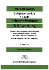 ERBSCHAFTSTEUER & BEWERTUNG Dürckheim-Markierhinweise/Fußgängerpunkte für das Steuerberaterexamen, ErbschaftsteuerR