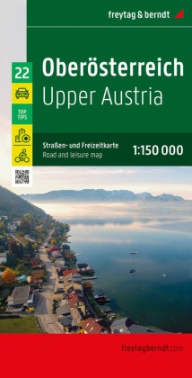 Oberösterreich, Straßen- und Freizeitkarte 1:150.000, freytag & berndt