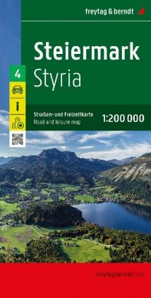 Steiermark, Straßen- und Freizeitkarte 1:200.000, freytag & berndt