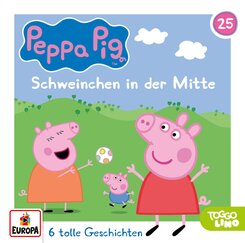 Peppa Pig Hörspiele - Schweinchen in der Mitte, 1 Audio-CD