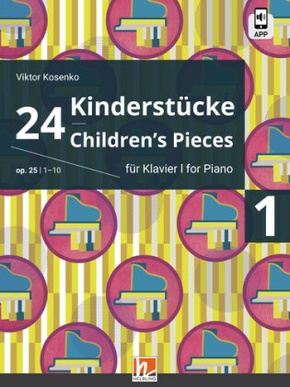 24 Kinderstücke für Klavier, Heft 1, op. 25 / Nr. 1-10
