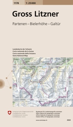 Landeskarte der Schweiz Gross Litzner