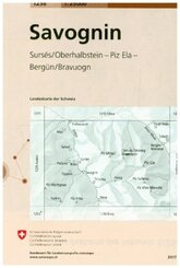 Landeskarte der Schweiz Savognin