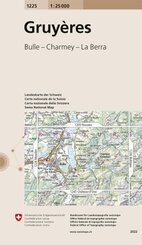 Landeskarte der Schweiz Gruyères