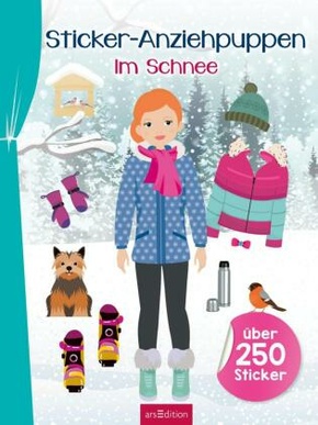 Sticker-Anziehpuppen - Im Schnee