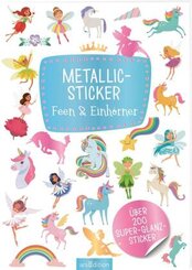 Metallic-Sticker - Feen & Einhörner