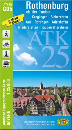 ATK25-G05 Rothenburg ob der Tauber (Amtliche Topographische Karte 1:25000)