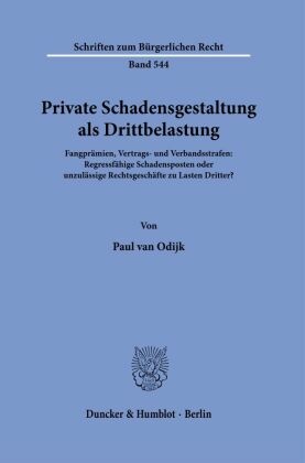 Private Schadensgestaltung als Drittbelastung.