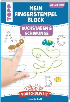 Vorschulwelt - Mein Fingerstempelblock Buchstaben und Schwünge